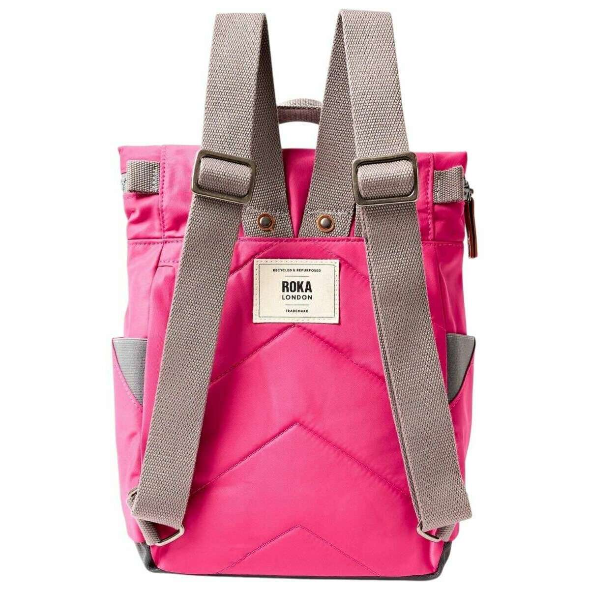 Roka Canfield B Small Recycled Nylon Backpack - Granita Red - Image 2