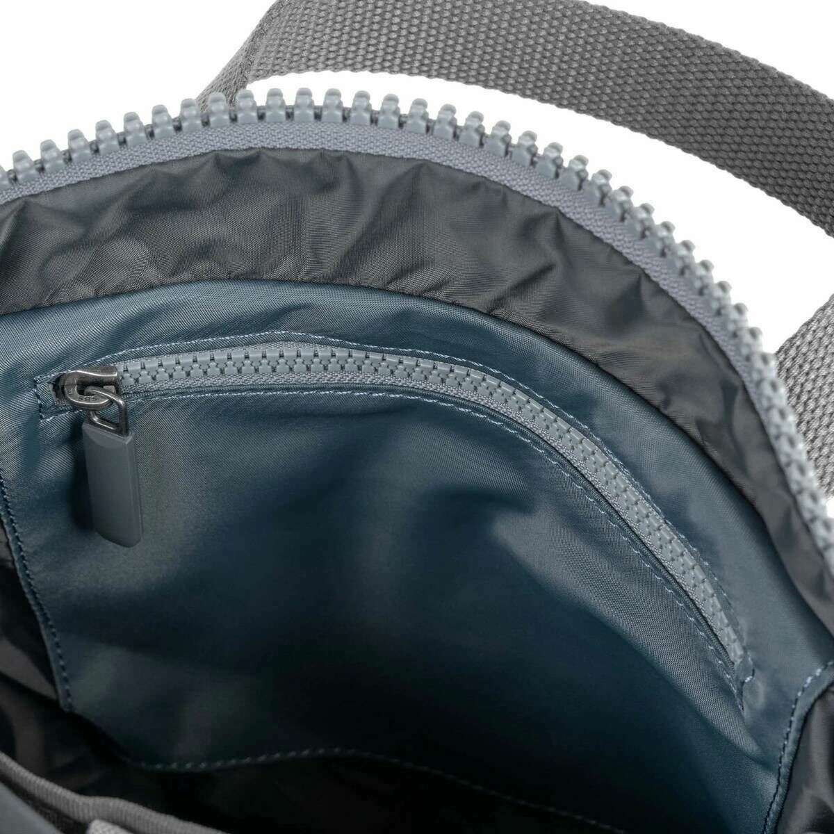 Roka Canfield B Small Recycled Nylon Backpack - Grey Tonal - Image 4