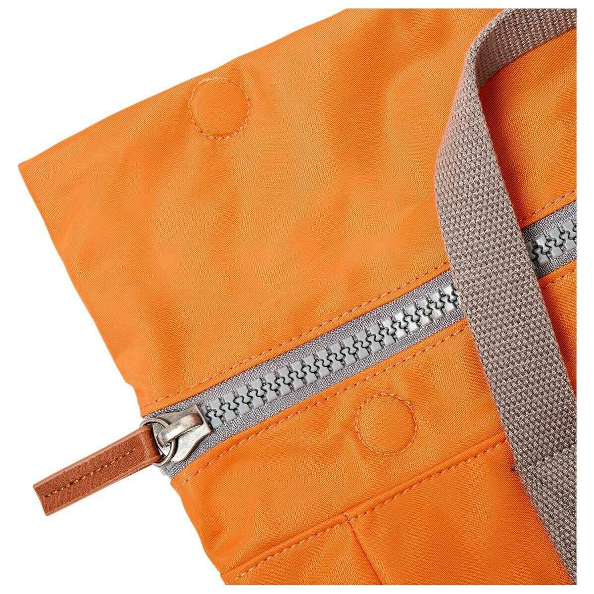 Roka Canfield B Small Recycled Nylon Backpack - Jaffa Orange - Image 7