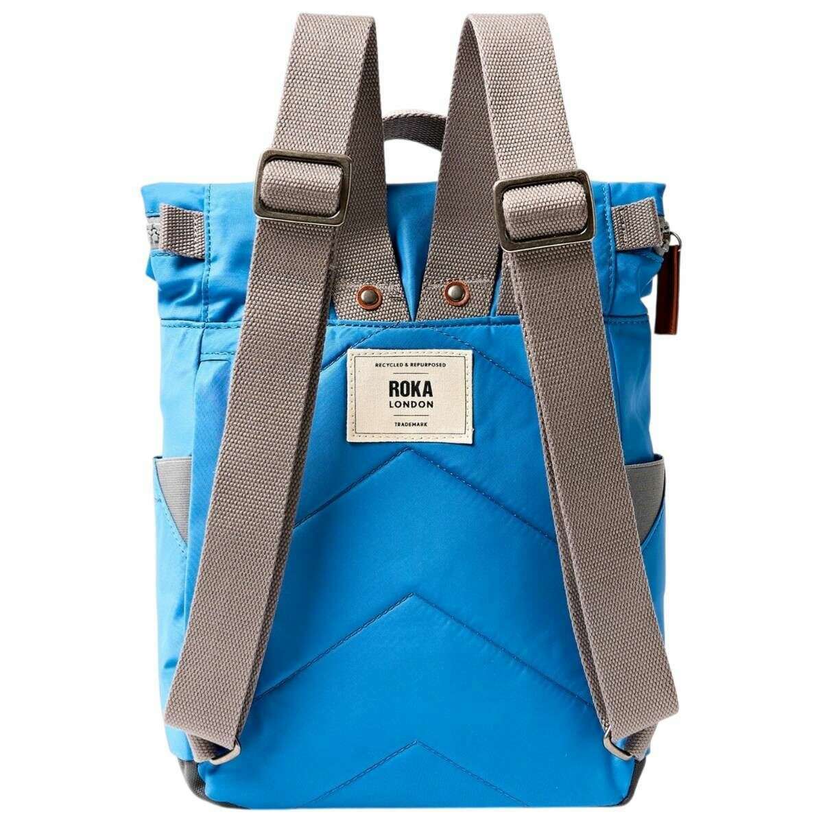 Roka Canfield B Small Recycled Nylon Backpack - Malibu Blue - Image 2