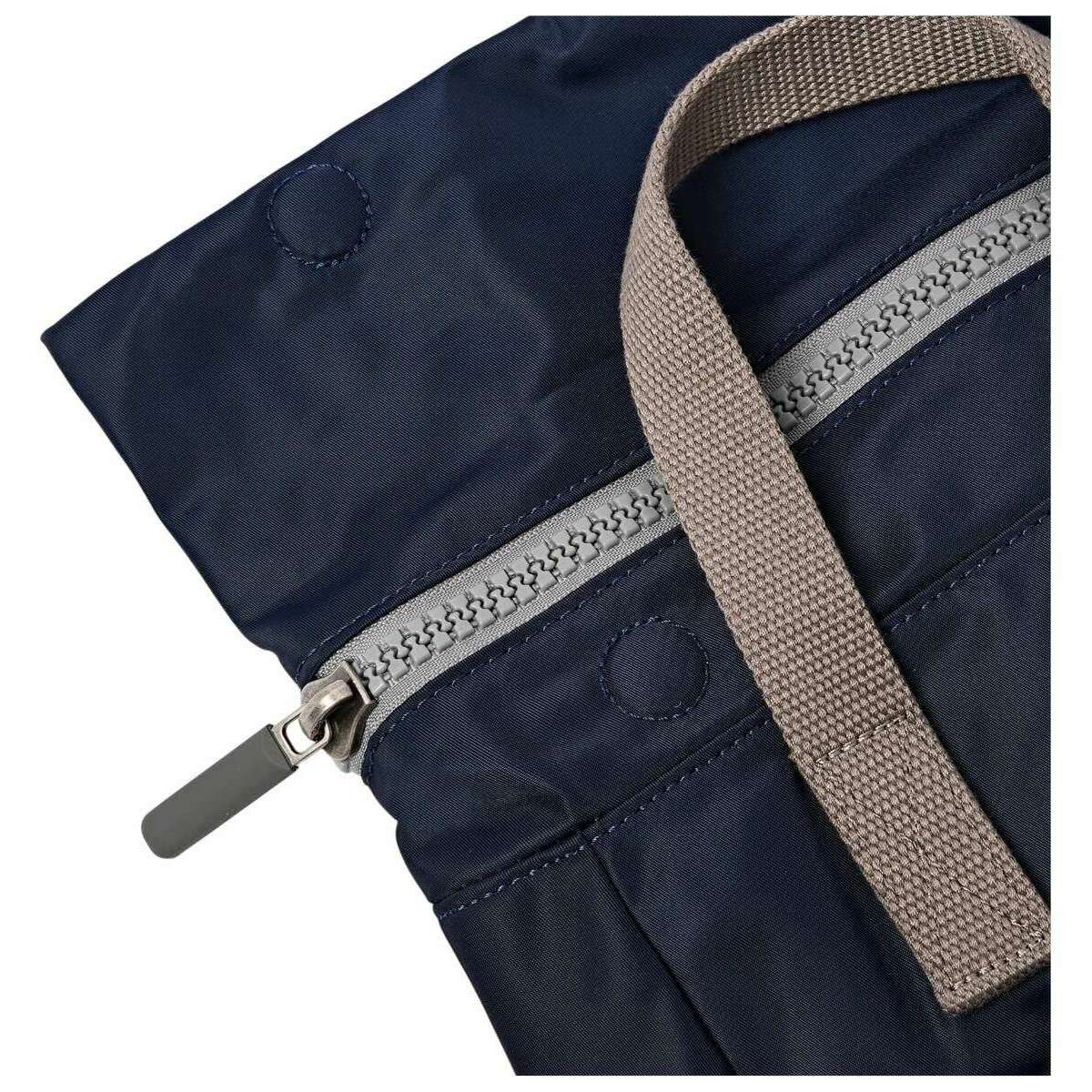 Roka Canfield B Small Recycled Nylon Backpack - Midnight Stripe Navy - Image 7