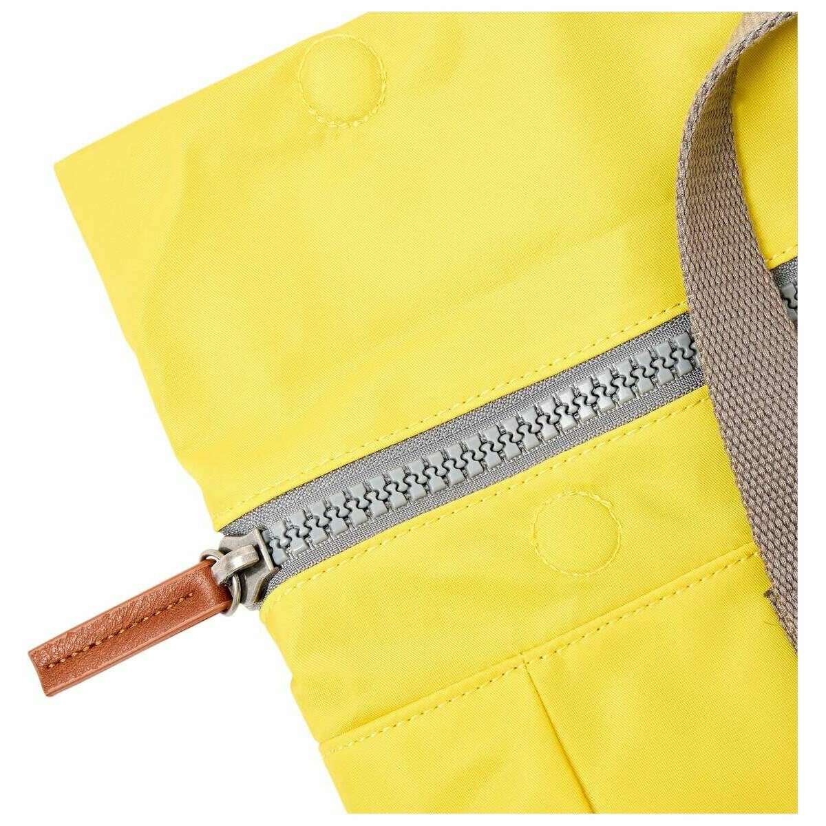 Roka Canfield B Small Recycled Nylon Backpack - Passion Fruit Yellow - Image 7