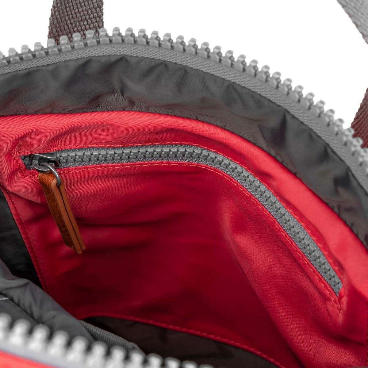 Roka Canfield B Small Recycled Nylon Backpack - Poppy Red - Image 4