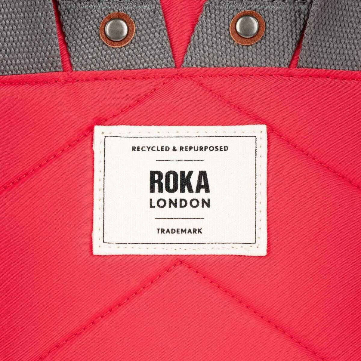 Roka Canfield B Small Recycled Nylon Backpack - Poppy Red - Image 7