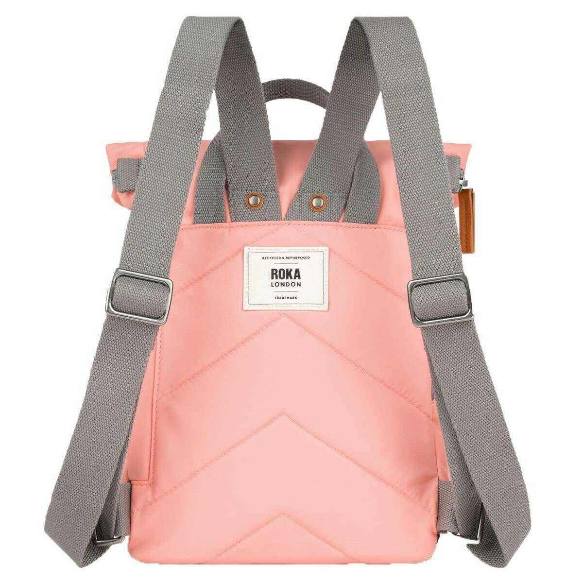 Roka Canfield B Small Recycled Nylon Backpack - Punch Pink - Image 2