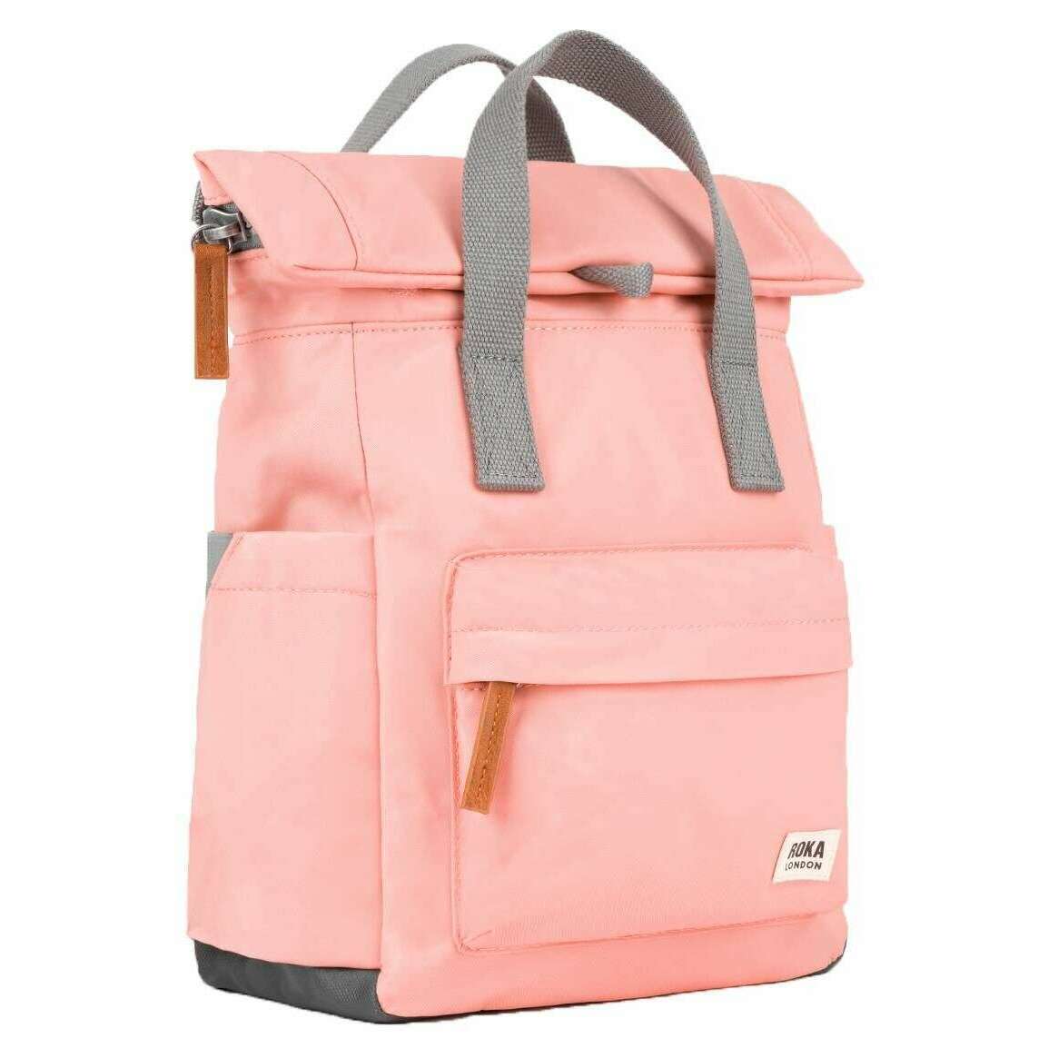 Roka Canfield B Small Recycled Nylon Backpack - Punch Pink - Image 3