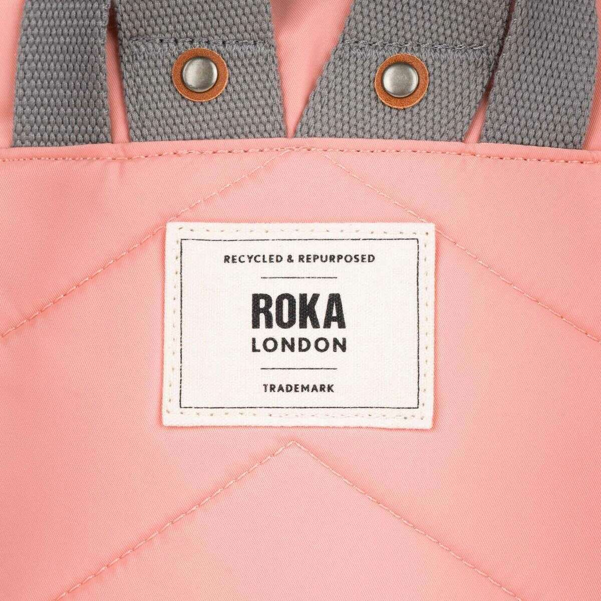 Roka Canfield B Small Recycled Nylon Backpack - Punch Pink - Image 7