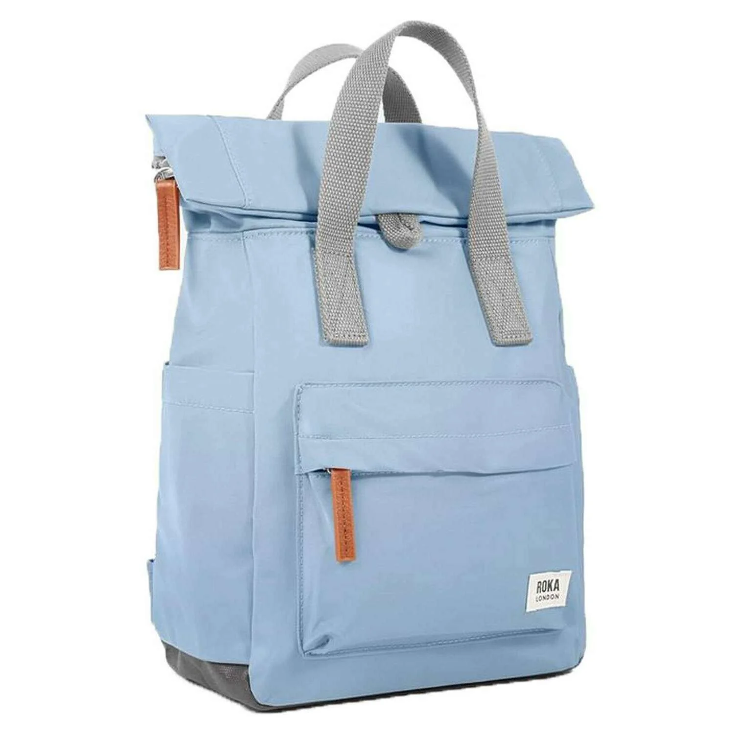 Roka Canfield B Small Recycled Nylon Backpack - Retro Blue - Image 3