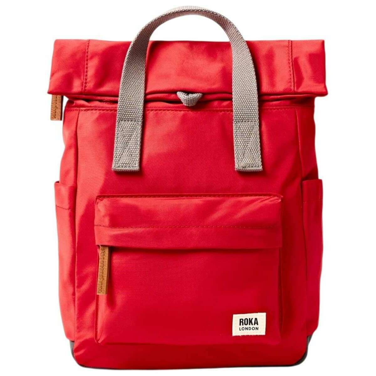 Roka Canfield B Small Recycled Nylon Backpack - Scarlet Red