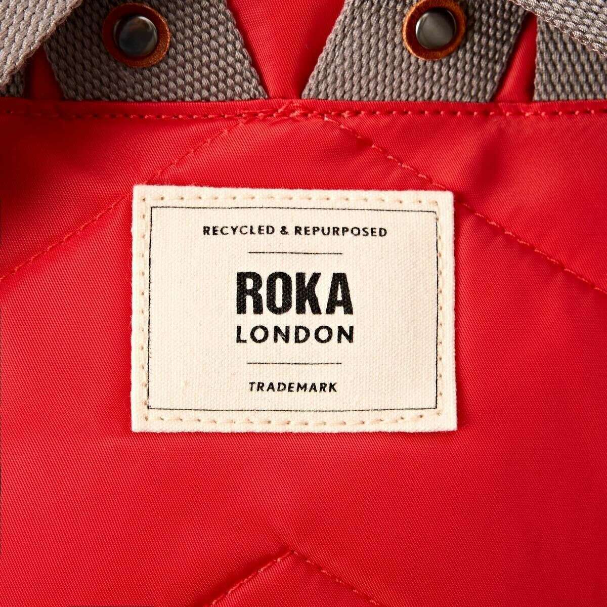 Roka Canfield B Small Recycled Nylon Backpack - Scarlet Red - Image 6