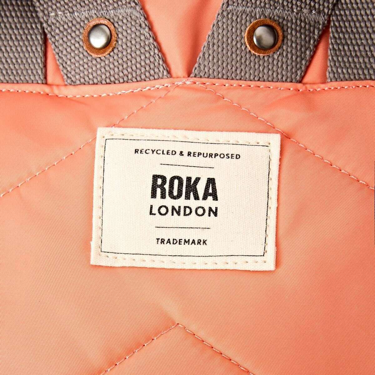 Roka Canfield B Small Recycled Nylon Backpack - Sugar Coral Pink - Image 6