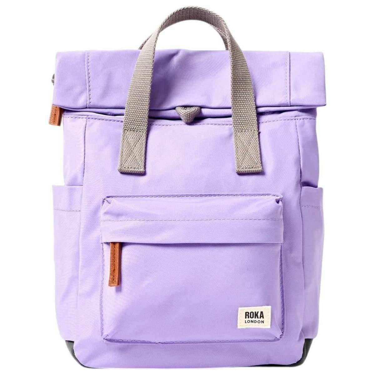 Roka Canfield B Small Recycled Nylon Backpack - Thistle Bloom Purple