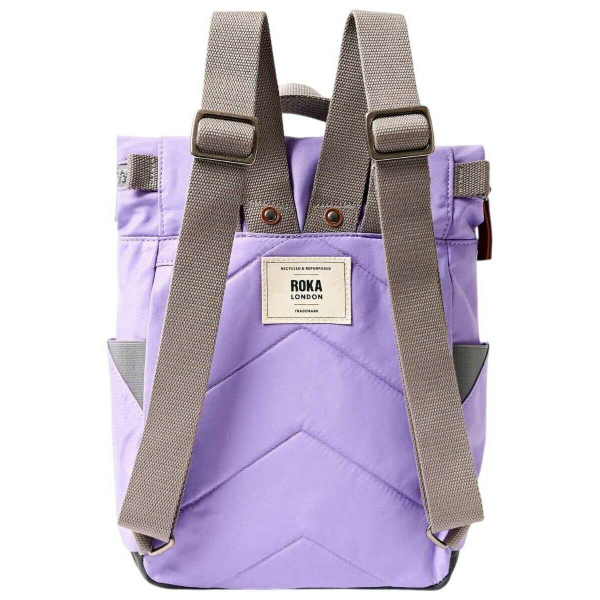 Roka Canfield B Small Recycled Nylon Backpack - Thistle Bloom Purple - Image 2