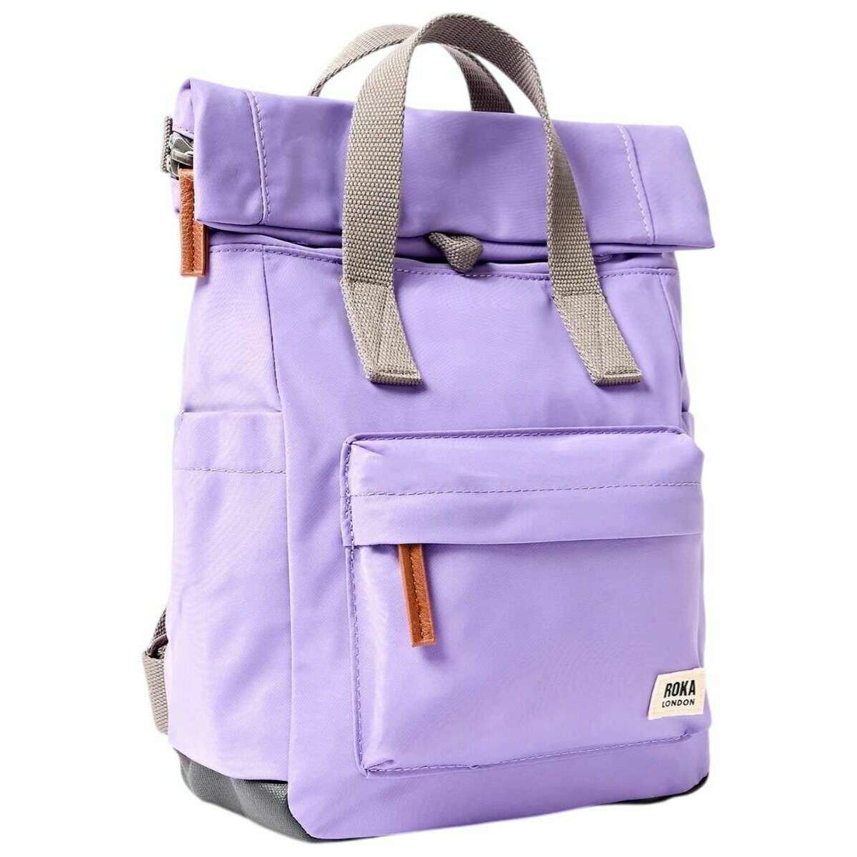 Roka Canfield B Small Recycled Nylon Backpack - Thistle Bloom Purple - Image 3