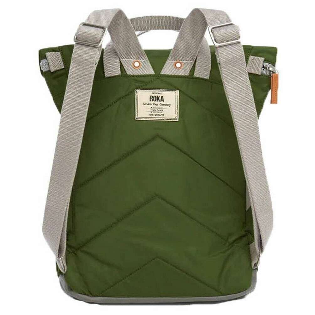 Roka Canfield B Small Sustainable Nylon Backpack - Avocado Green - Image 2