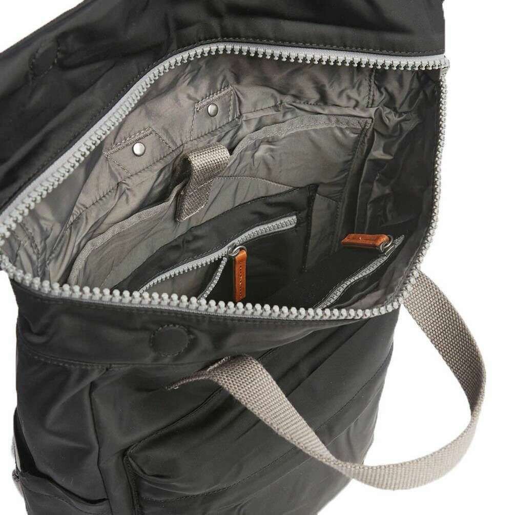 Roka Canfield B Small Sustainable Nylon Backpack - Black - Image 5