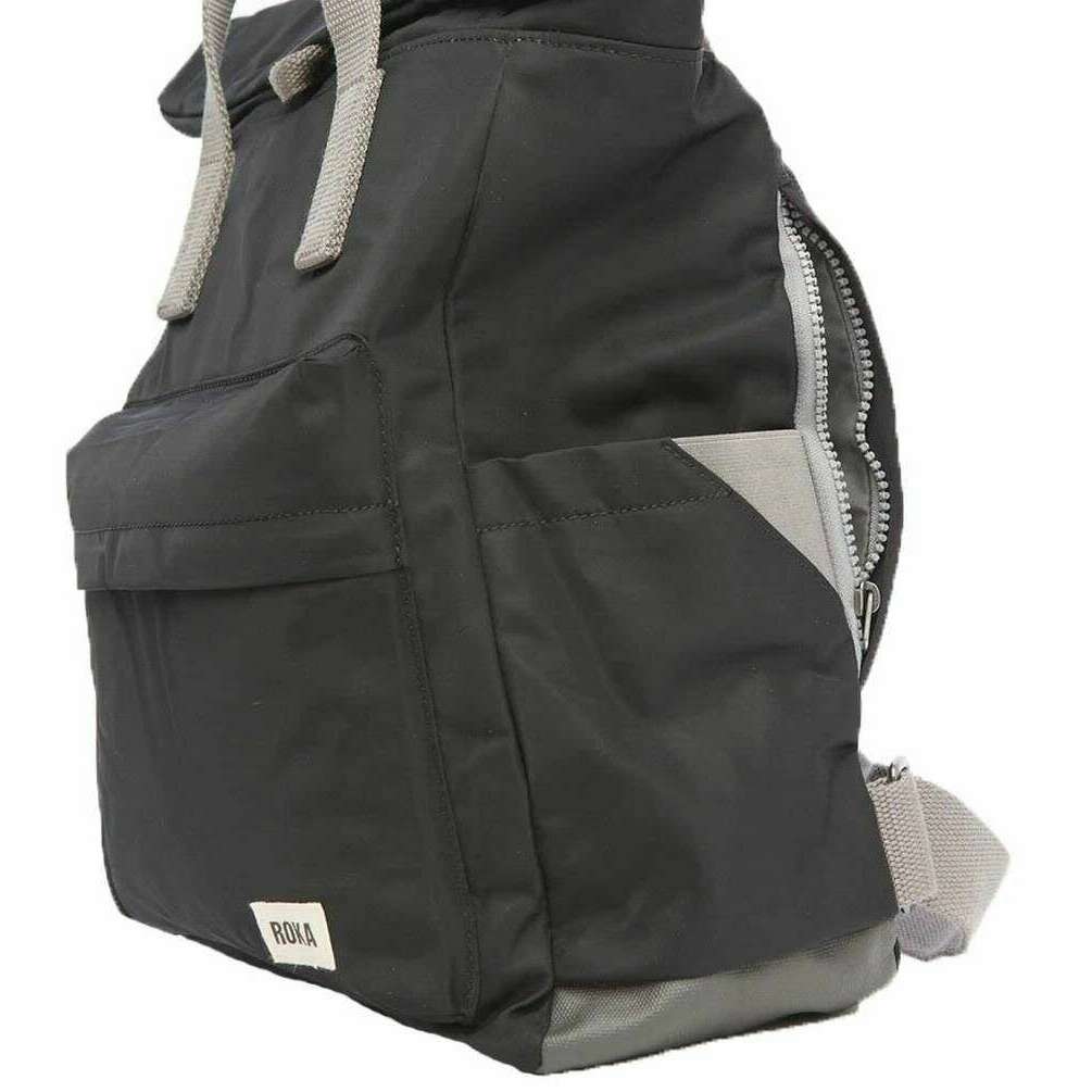 Roka Canfield B Small Sustainable Nylon Backpack - Black - Image 6