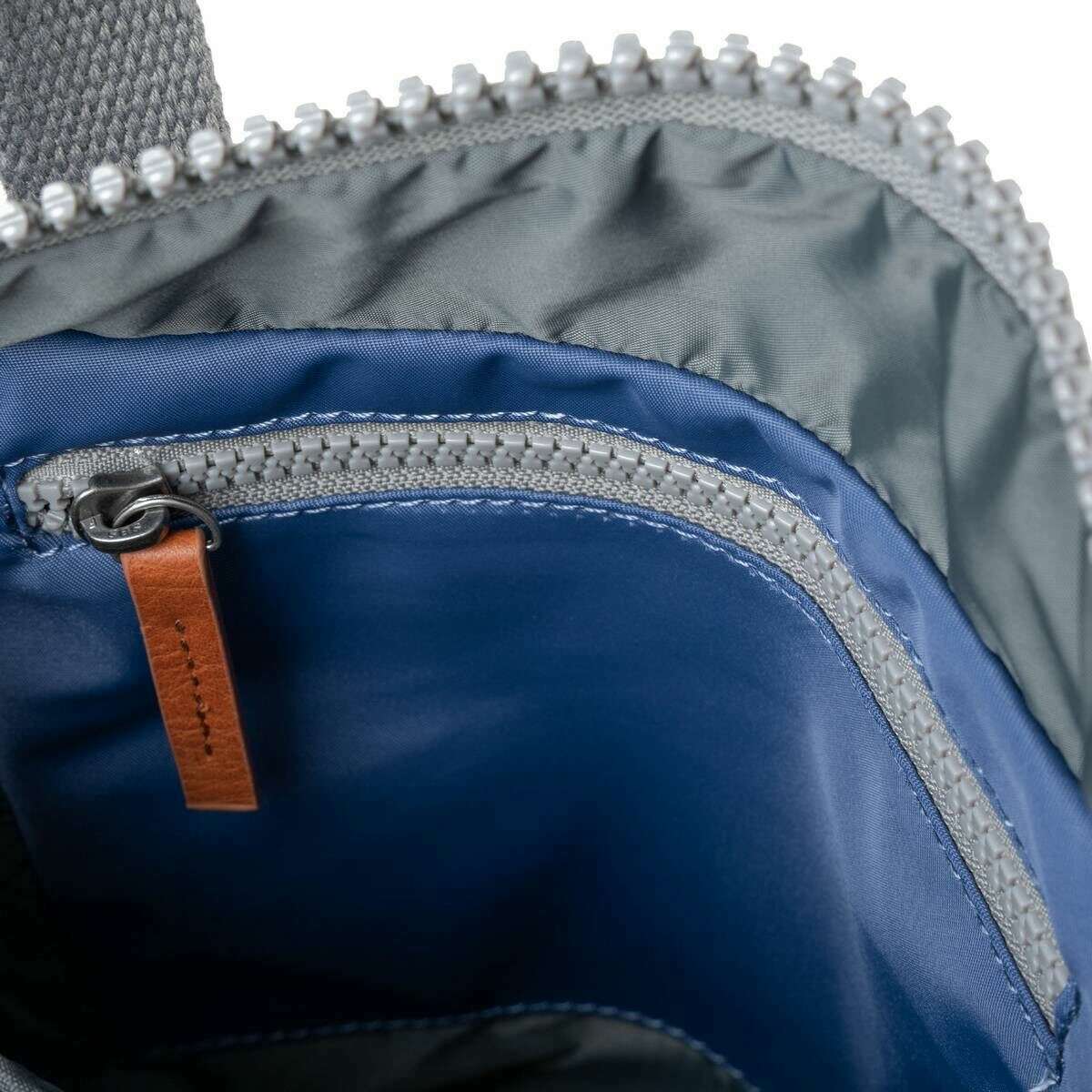 Roka Canfield B Small Sustainable Nylon Backpack - Burnt Blue - Image 3