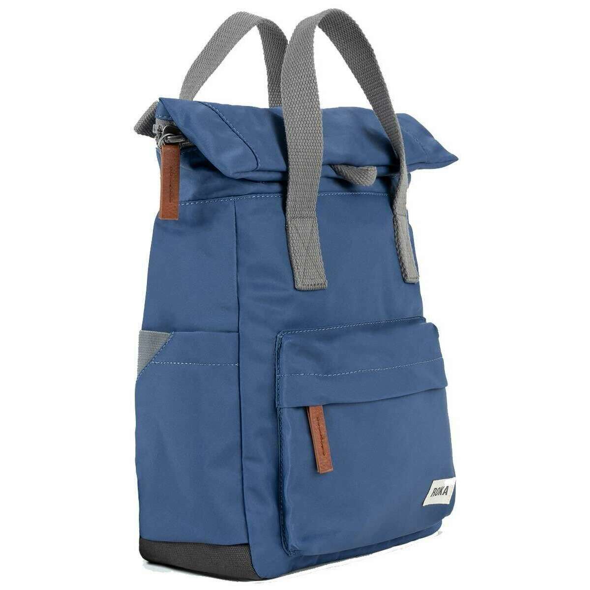 Roka Canfield B Small Sustainable Nylon Backpack - Burnt Blue - Image 4