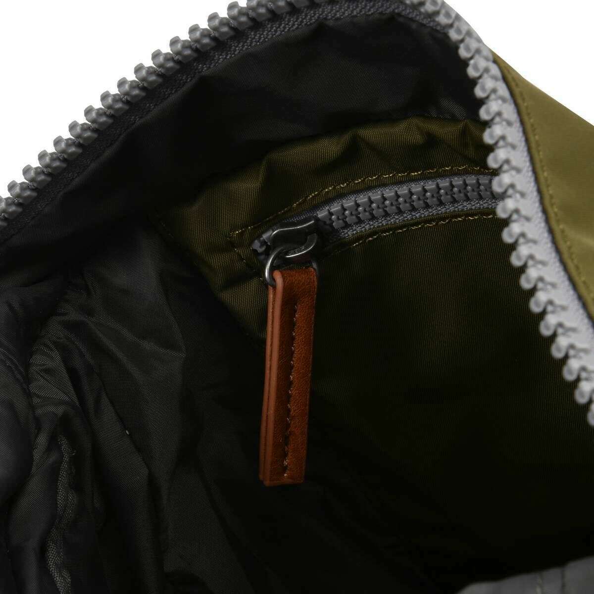 Roka Canfield B Small Sustainable Nylon Backpack - Military Green - Image 3