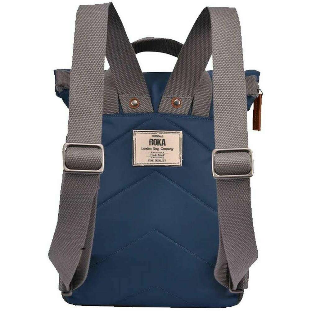 Roka Canfield B Small Sustainable Nylon Backpack - Pacific Blue - Image 2