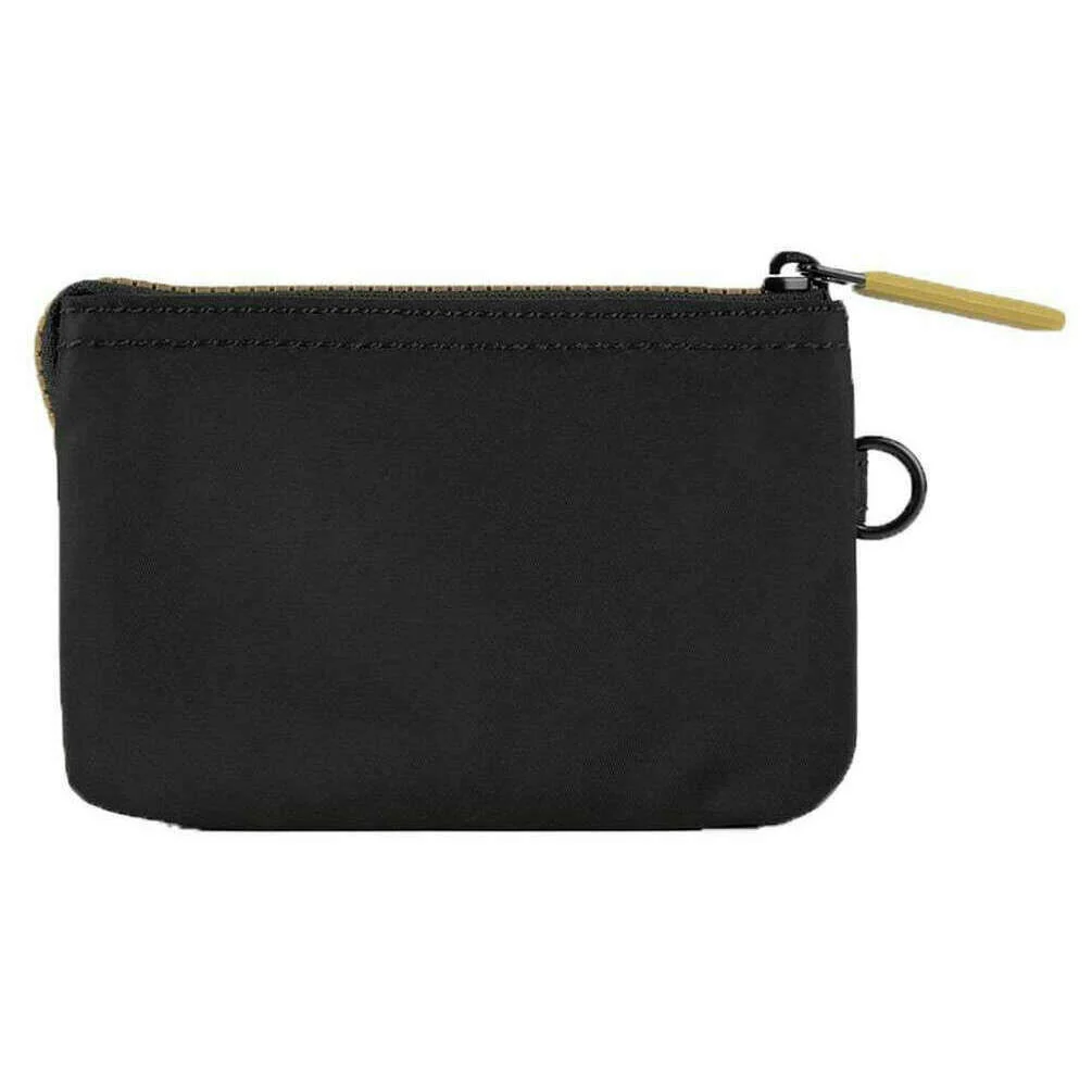 Roka Carnaby Gold Label Small Recycled Nylon Wallet - Black/Gold - Image 2