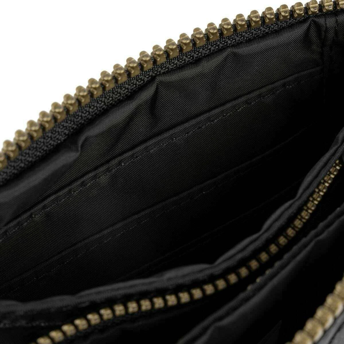 Roka Carnaby Gold Label Small Recycled Nylon Wallet - Black/Gold - Image 5