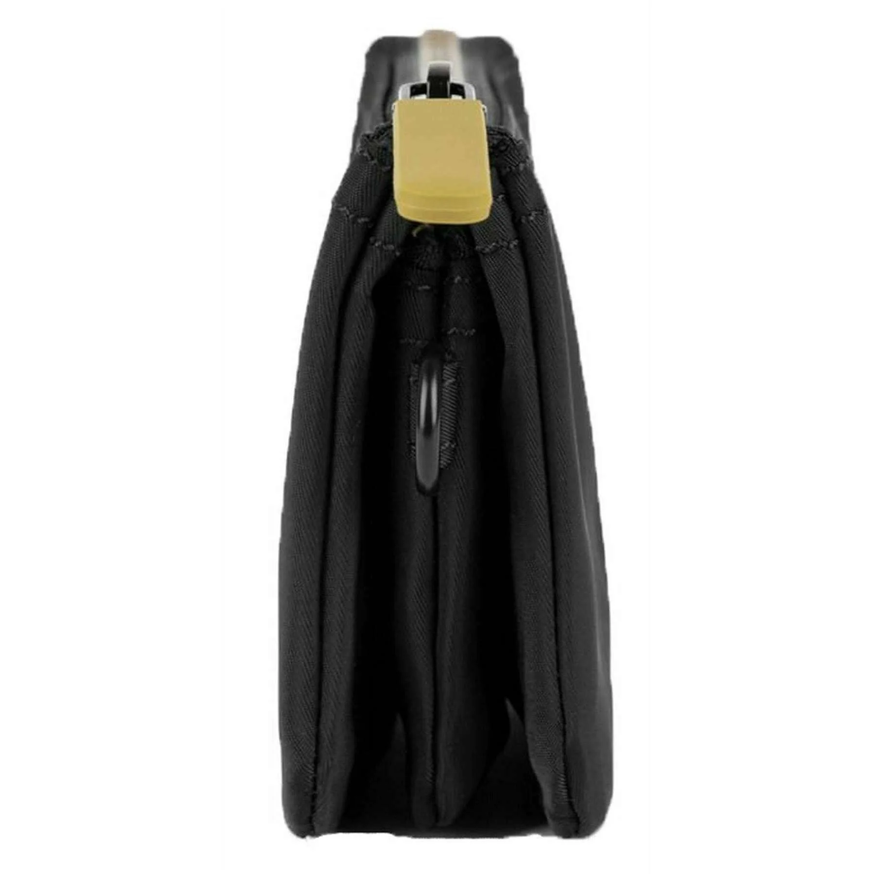 Roka Carnaby Gold Label Small Recycled Nylon Wallet - Black/Gold - Image 6