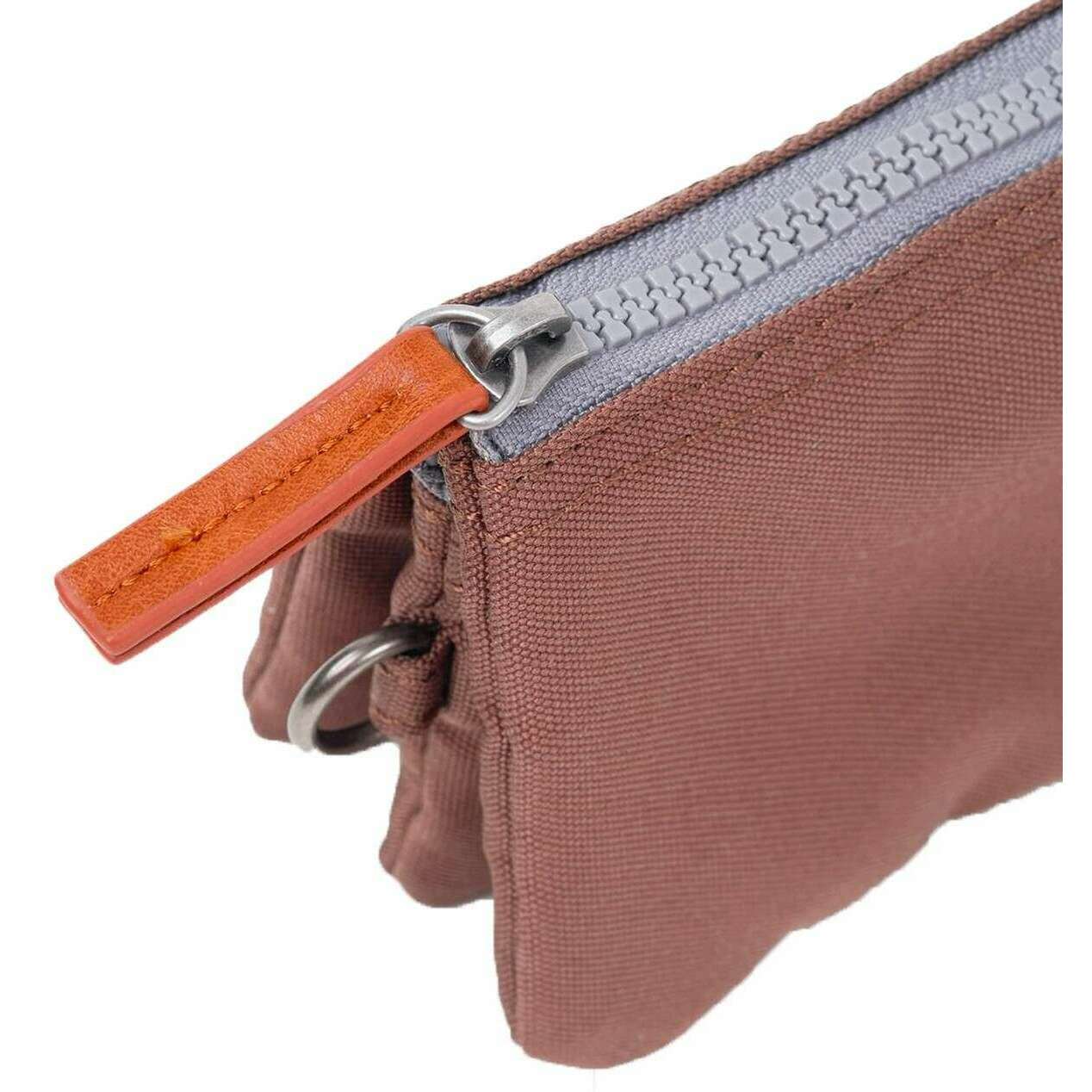 Roka Carnaby Small Recycled Canvas Wallet - Coco Brown - Image 7