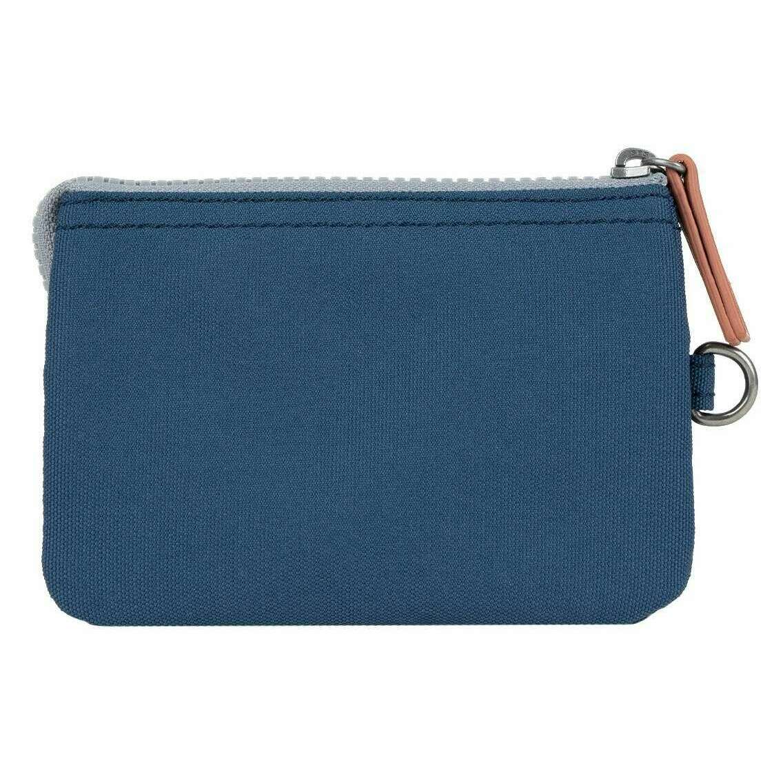 Roka Carnaby Small Recycled Canvas Wallet - Deep Blue - Image 2