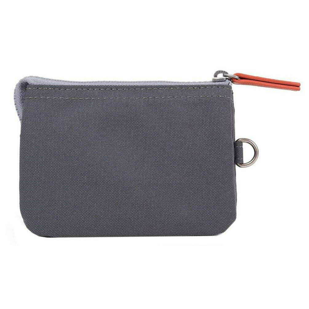 Roka Carnaby Small Recycled Canvas Wallet - Faded Black - Image 2