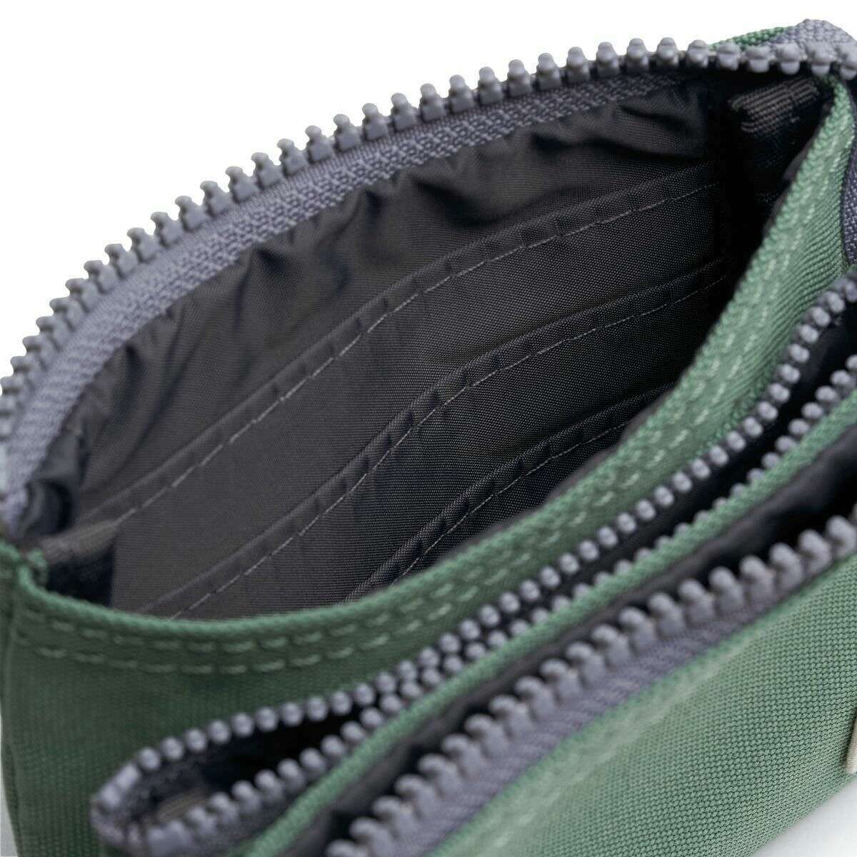Roka Carnaby Small Recycled Canvas Wallet - Frost Green - Image 5