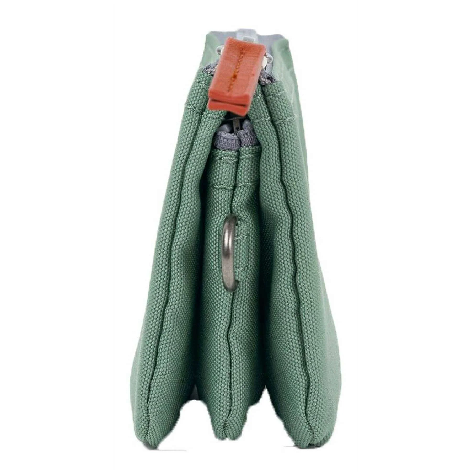 Roka Carnaby Small Recycled Canvas Wallet - Frost Green - Image 6
