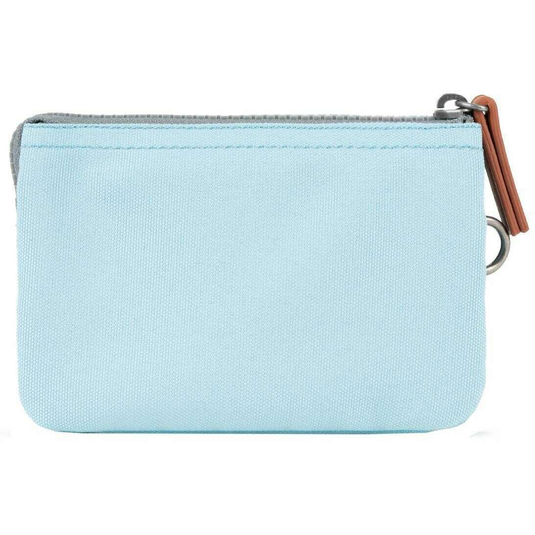 Roka Carnaby Small Recycled Canvas Wallet - Ice Blue - Image 2