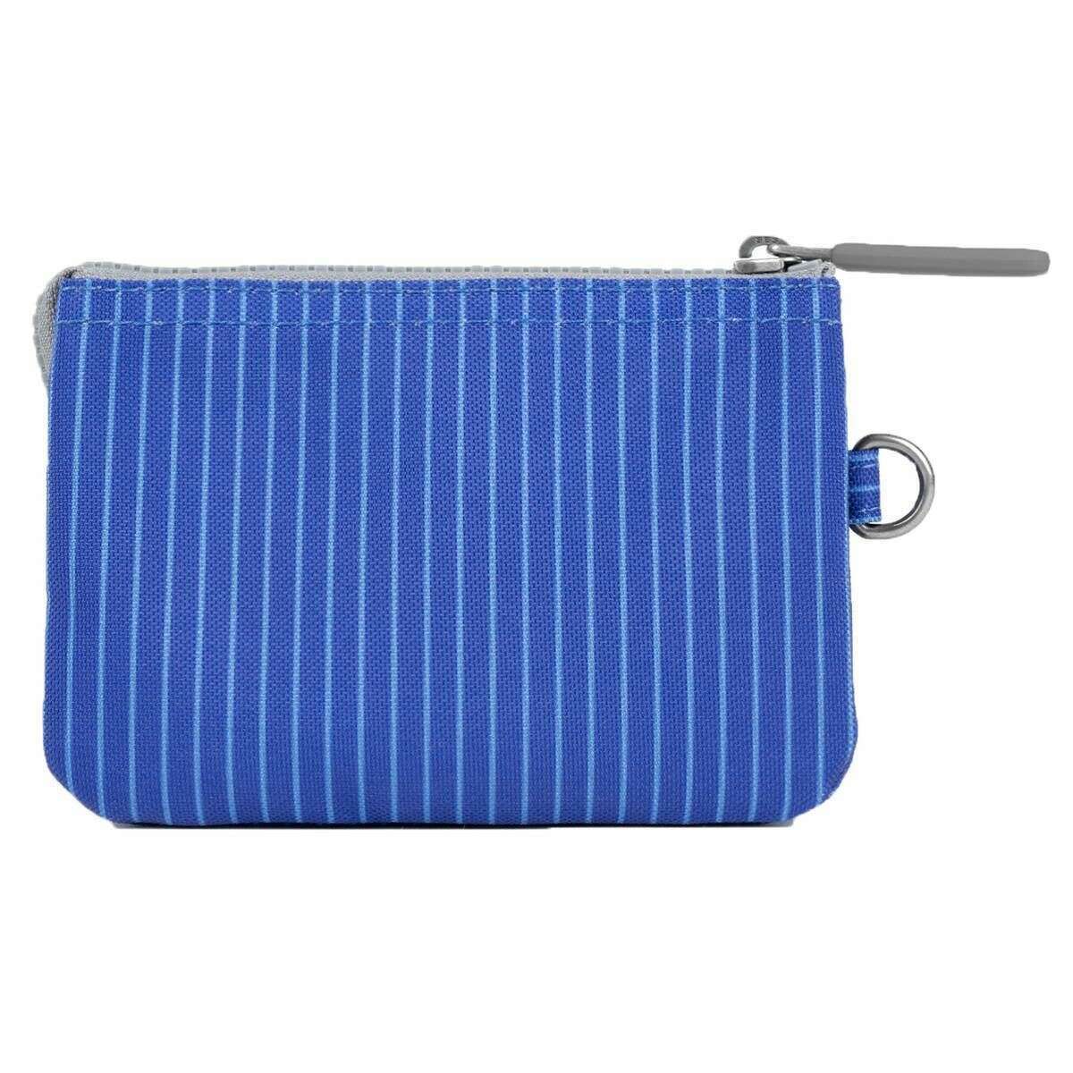 Roka Carnaby Small Recycled Canvas Wallet - Light Wash Denim Blue - Image 2