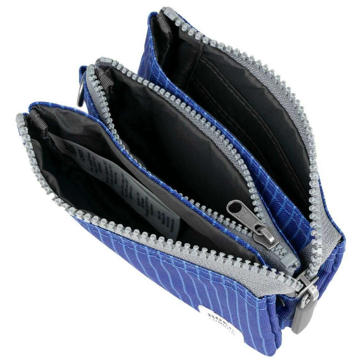 Roka Carnaby Small Recycled Canvas Wallet - Light Wash Denim Blue - Image 5