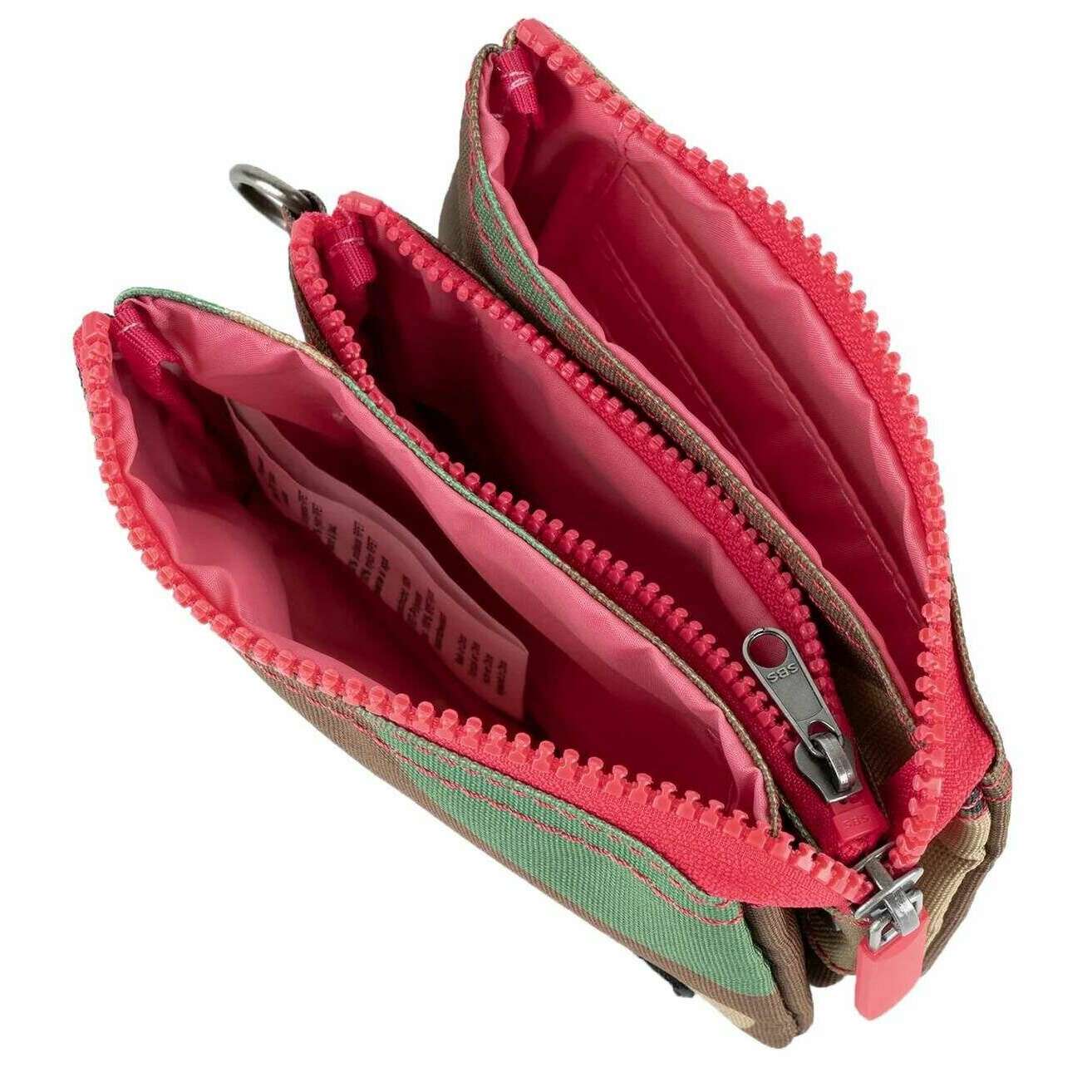Roka Carnaby Small Recycled Canvas Wallet - Vintage Camo Green - Image 5