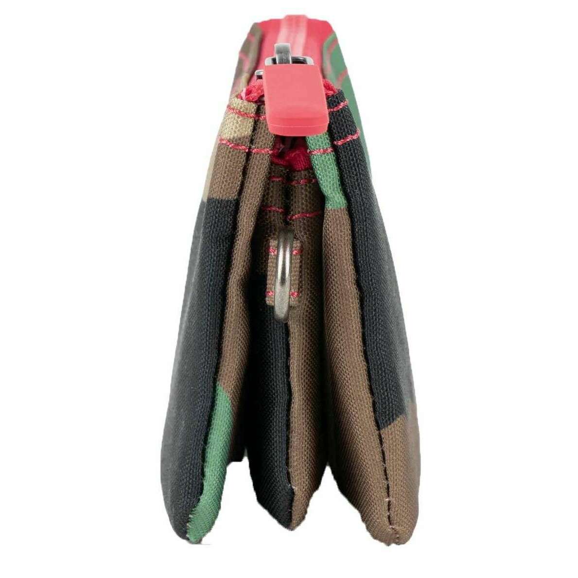 Roka Carnaby Small Recycled Canvas Wallet - Vintage Camo Green - Image 6