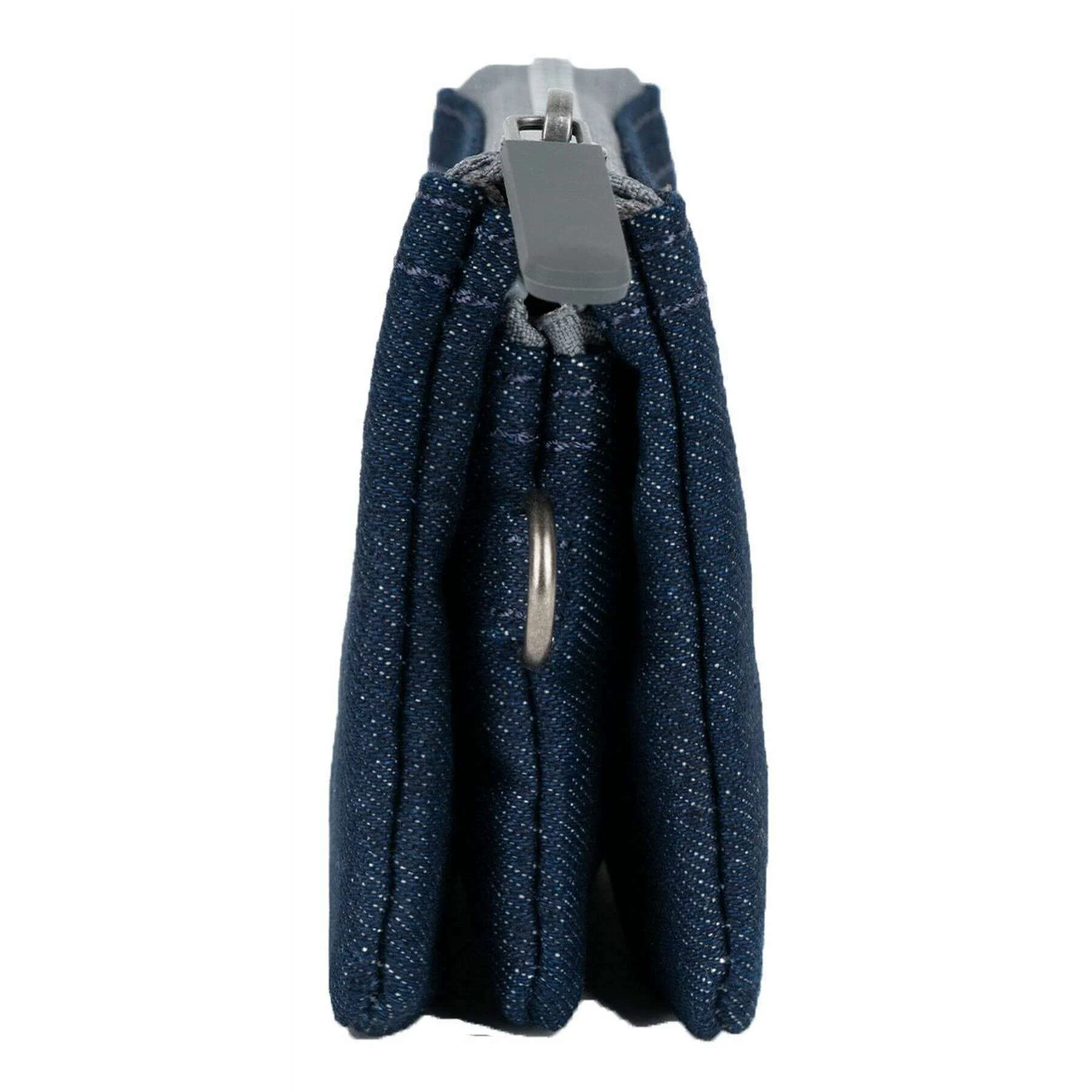 Roka Carnaby Small Recycled Cotton Wallet - Dark Denim Blue - Image 6