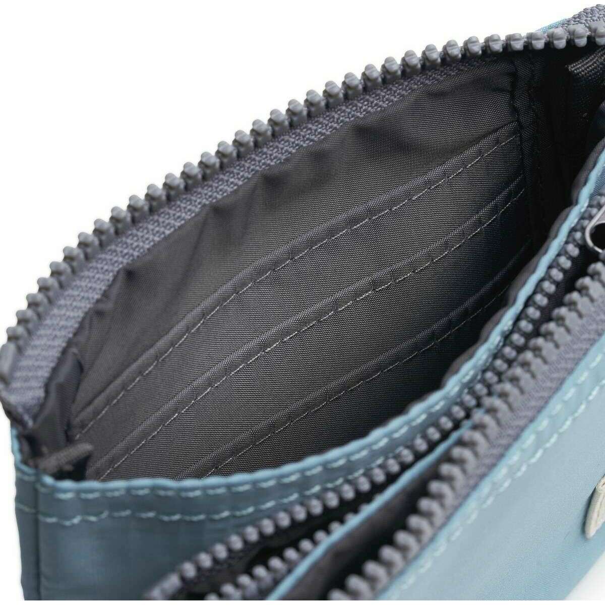 Roka Carnaby Small Recycled Nylon Ripstop Wallet - Aquatic Awe Blue - Image 6