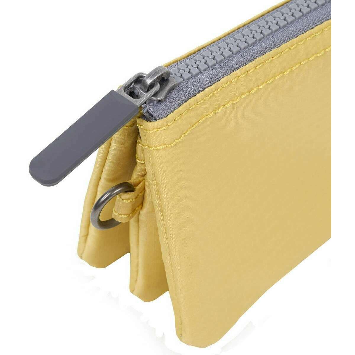 Roka Carnaby Small Recycled Nylon Ripstop Wallet - Citron Yellow - Image 7