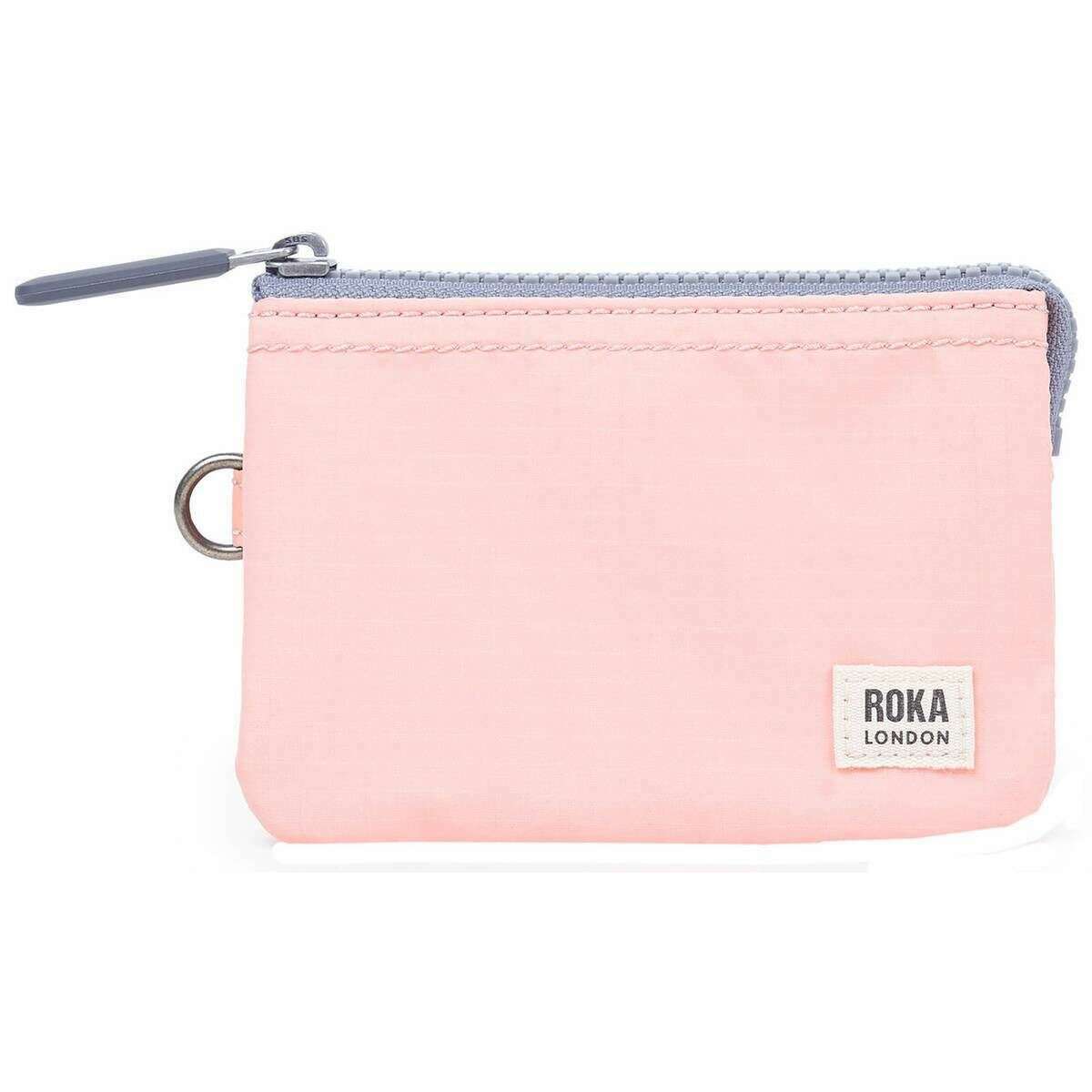 Roka Carnaby Small Recycled Nylon Ripstop Wallet - English Rose Pink