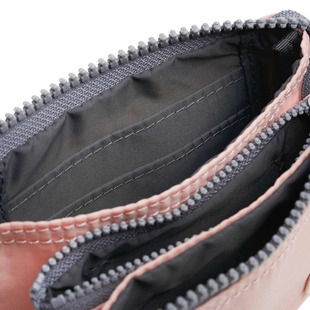 Roka Carnaby Small Recycled Nylon Ripstop Wallet - English Rose Pink - Image 6