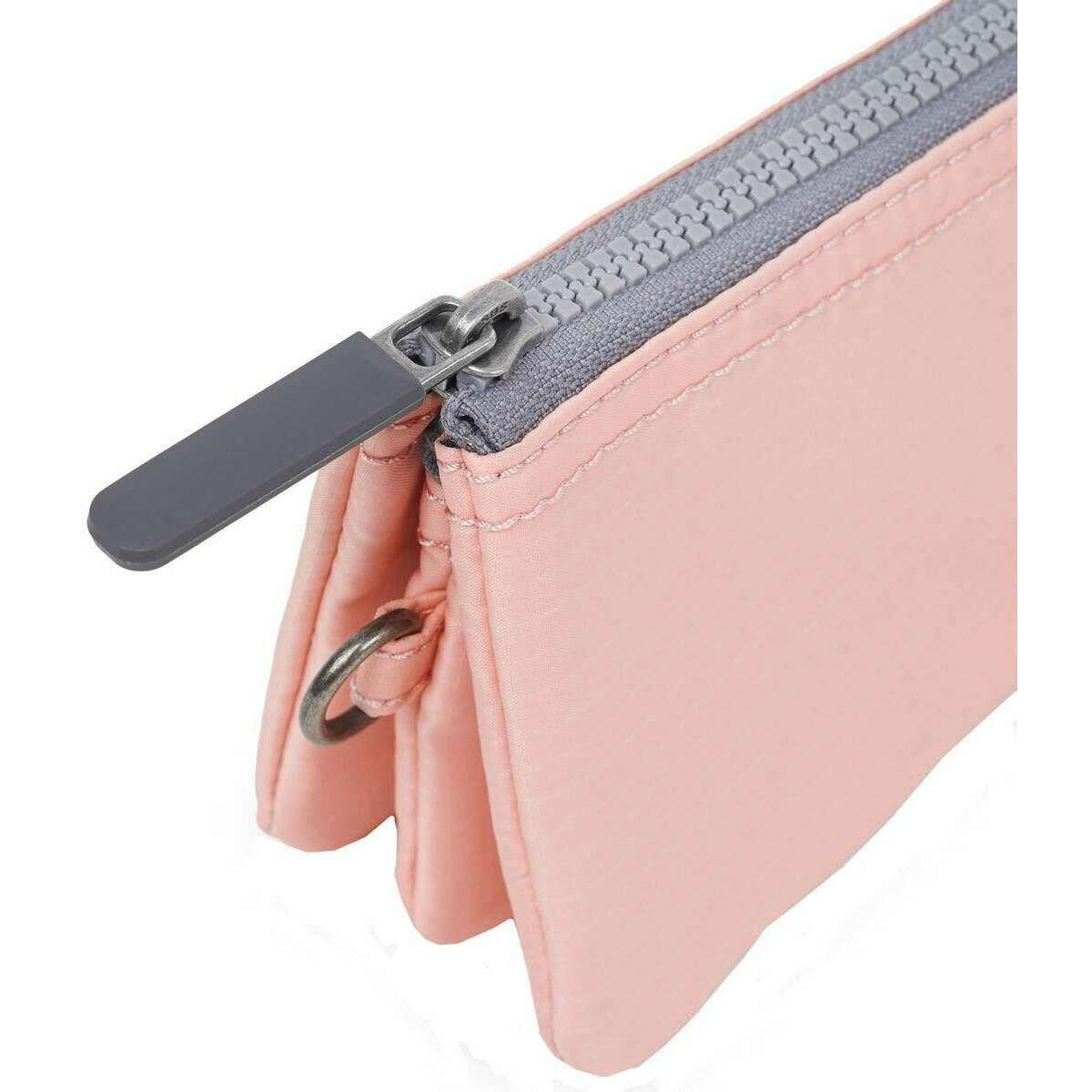 Roka Carnaby Small Recycled Nylon Ripstop Wallet - English Rose Pink - Image 7