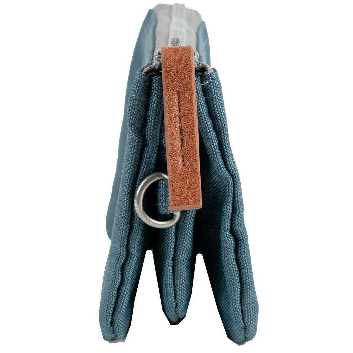 Roka Carnaby Small Sustainable Canvas Wallet - Airforce Blue - Image 5
