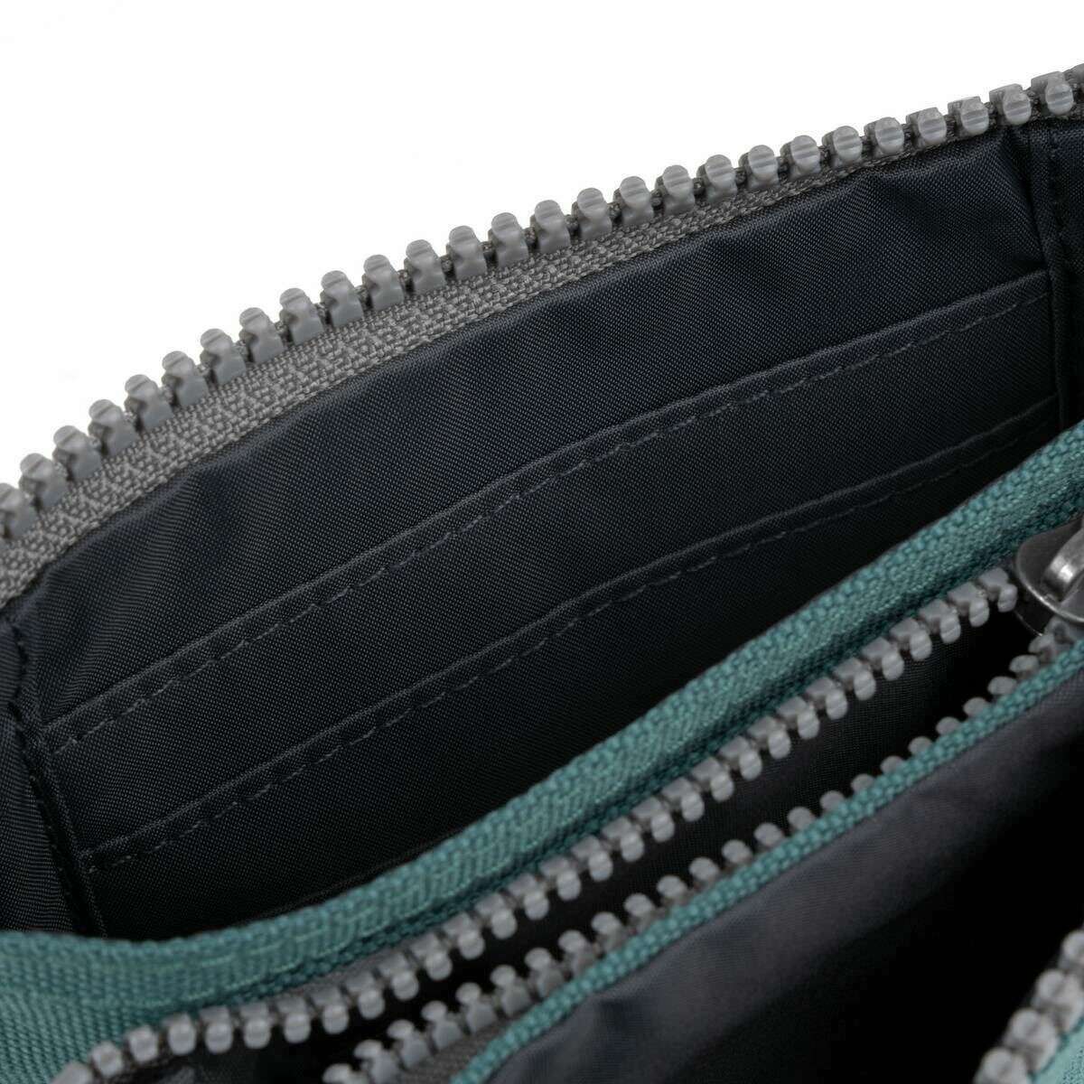 Roka Carnaby Small Sustainable Canvas Wallet - Sage Green - Image 5