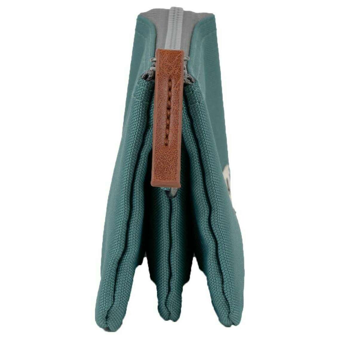 Roka Carnaby Small Sustainable Canvas Wallet - Sage Green - Image 6