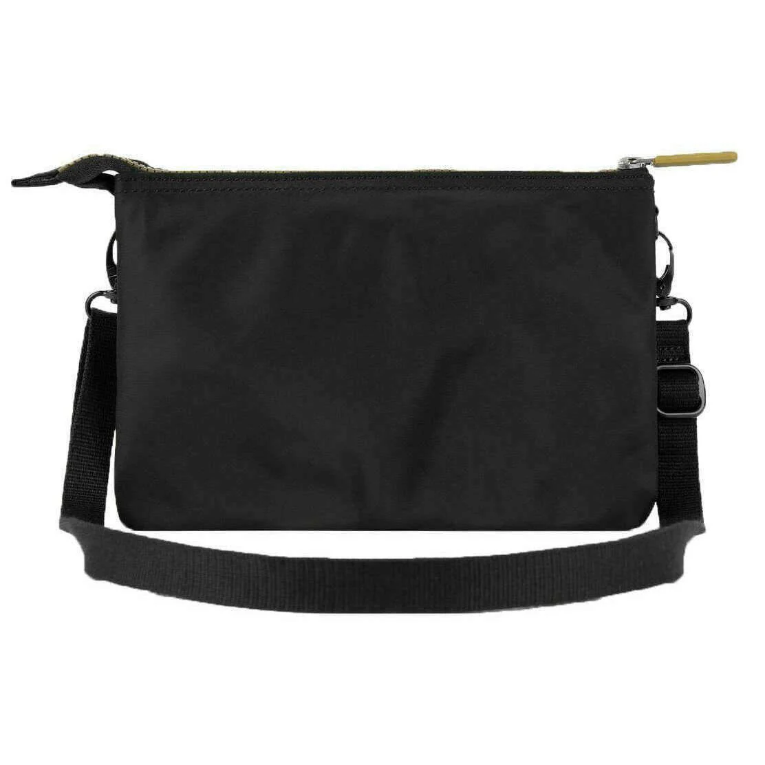 Roka Carnaby XL Gold Label Recycled Nylon Crossbody Bag - Black/Gold - Image 2