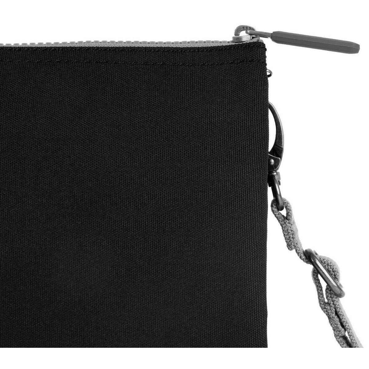 Roka Carnaby XL Recycled Canvas Crossbody Bag - Ash Grey - Image 7