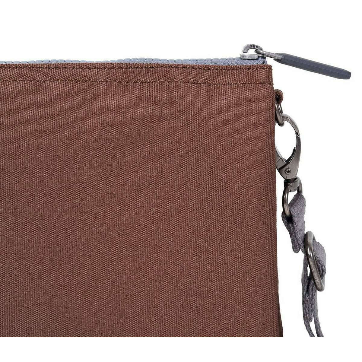 Roka Carnaby XL Recycled Canvas Crossbody Bag - Coco Brown - Image 7